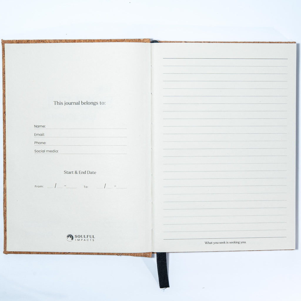 A5 Lined Notebook with Quotes, Handmade in Bali