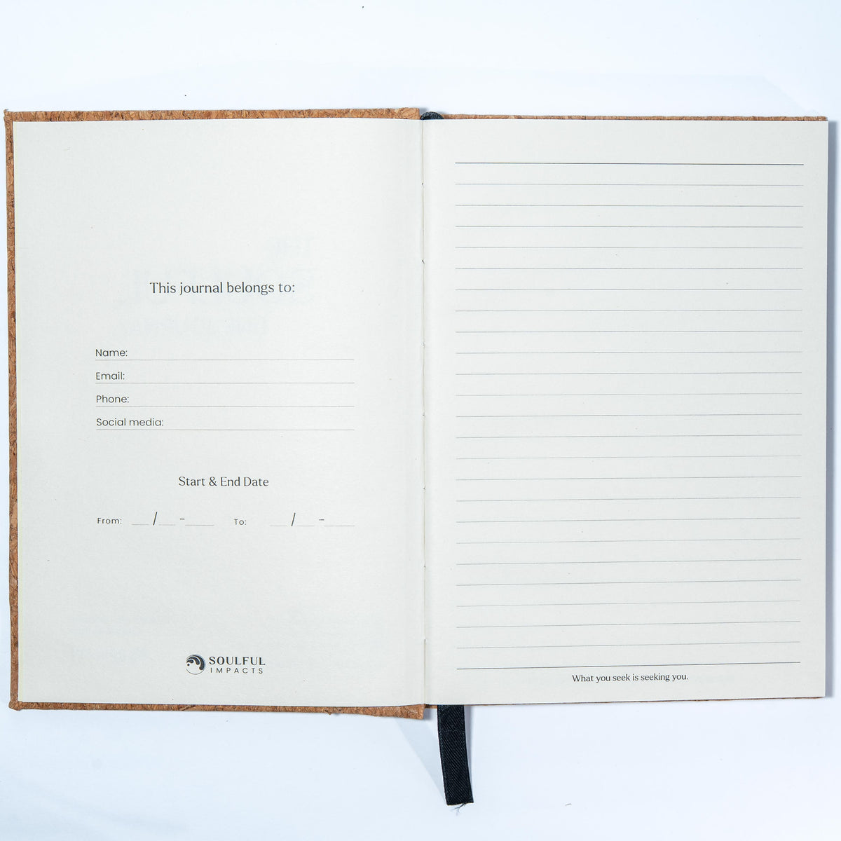 A5 Lined Notebook with Quotes, Handmade in Bali