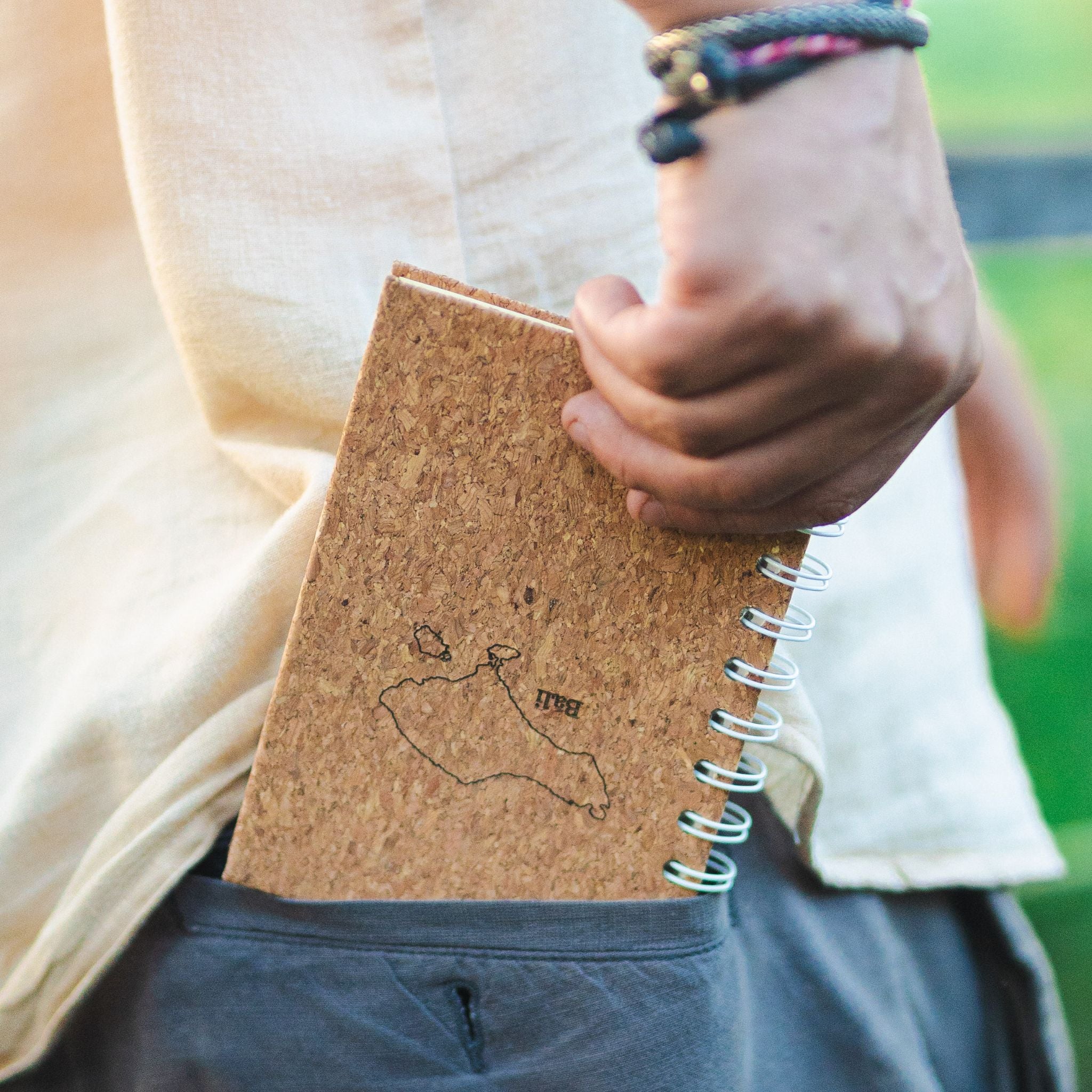 A6 Spiral Mini Notebook (Bali Map) - A6